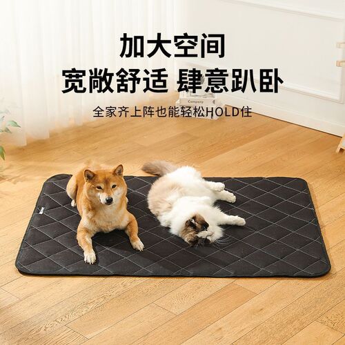 Dog mat for all four seasons, suitable for medium to large dogs, Kong plush dog bed mat, pet floor mat, cat mat