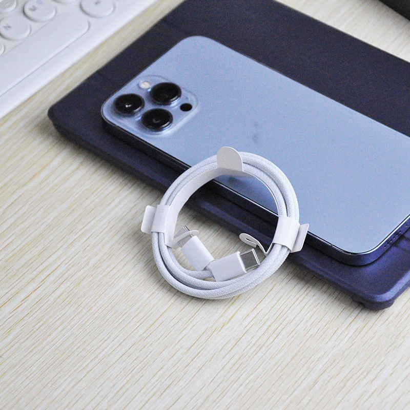Яблоко, подлинный iPhone 15, тканый зарядный кабель, 60 Вт