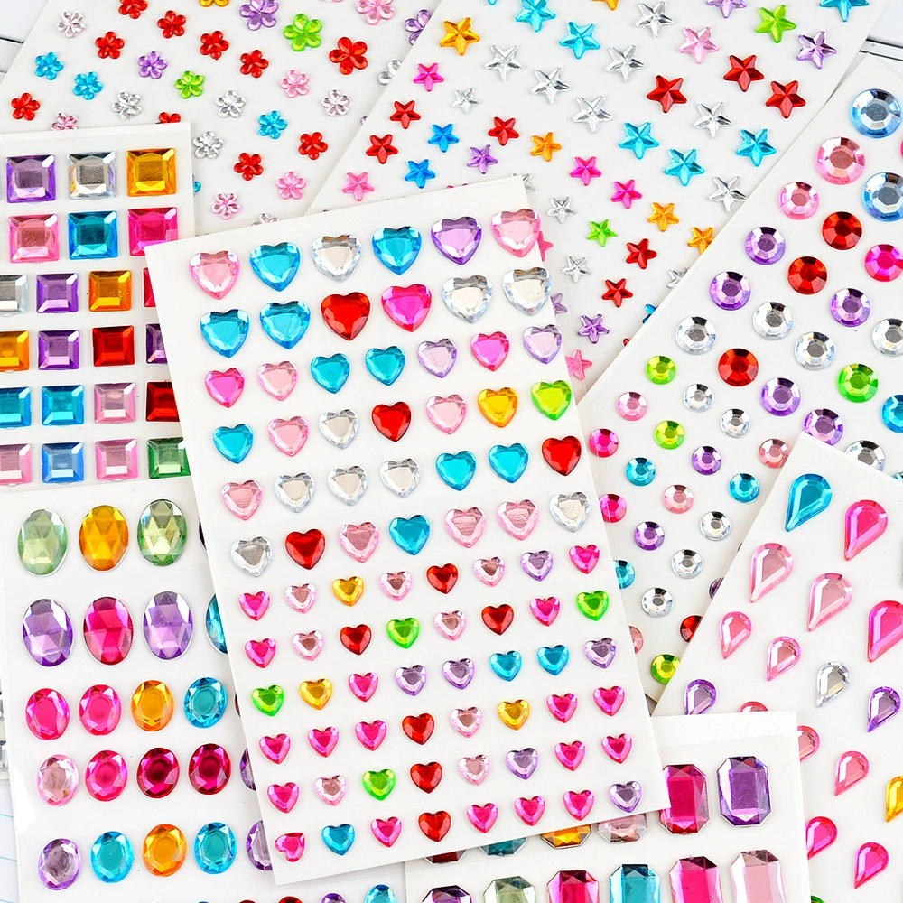 Детская Хрустальная наклейка Flash Rhinestone 3D акриловая наклейка на ручной счет декоративная наклейка трансграничная Amazon