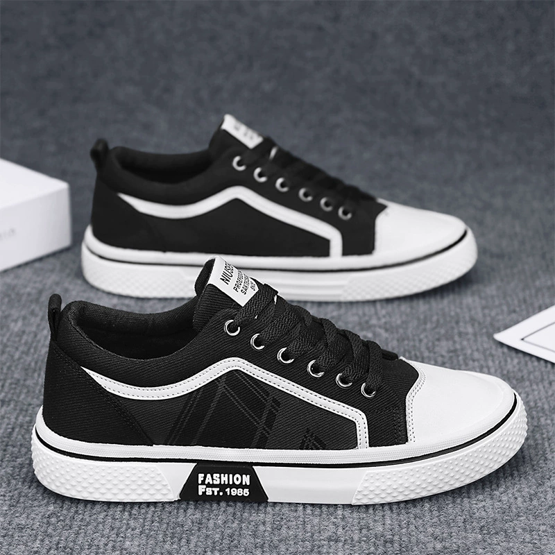 Мужские низкие кеды из холщовой ткани, новинка весны 2025 года, дышащие, студенческие, модные, универсальные, летние, повседневные кроссовки