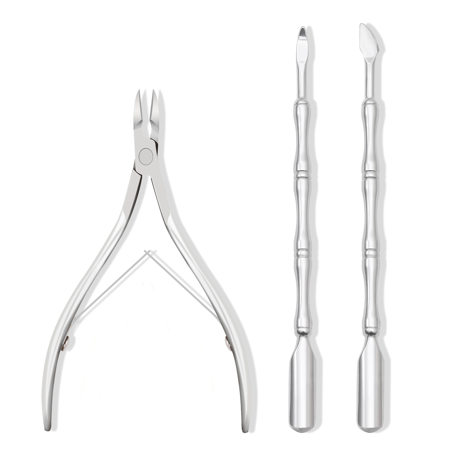 Juego de tres piezas de empuje de piel muerta de bambú