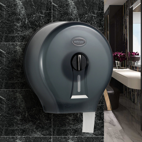Toilet paper holder, hotel without drilling, large roll paper box, wall-mounted, waterproof roll paper dispenser, large paper towel rack