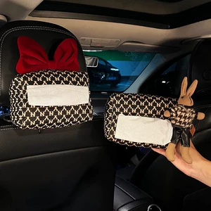 Qadınlar Üçün Yaradıcı Avtomobil Salfet Qutusu, Qoltuqaltı Salfet Çantası, Asma Avtomobil Bəzək Ləvazimatları