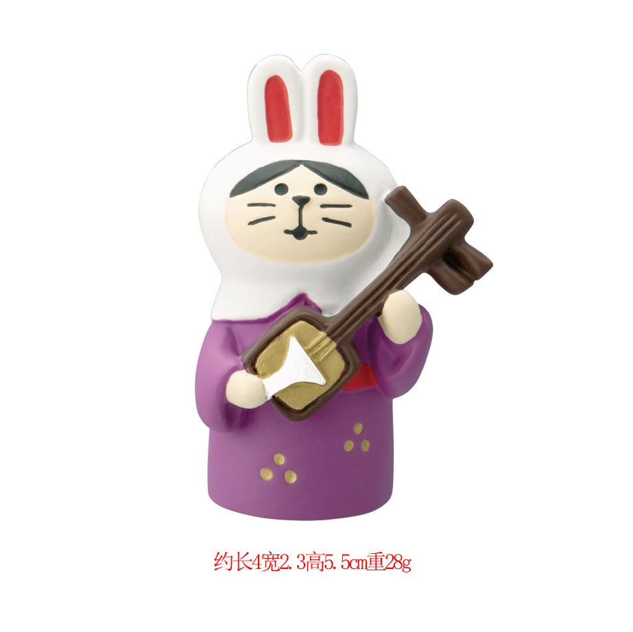 흰 토끼 모자 고양이