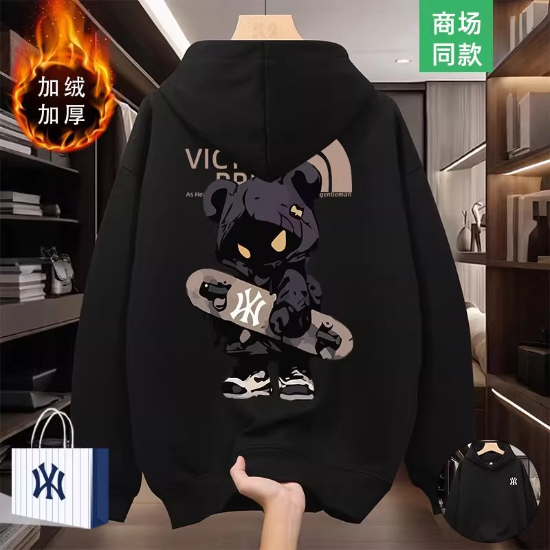 [카운터 핫 스타일] 남성용 올레 후드 티셔츠 2025 봄 가을 신작 청소년 만화 공동 브랜드 후드티