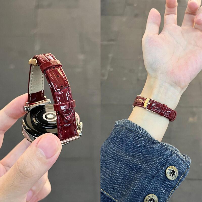 Suitable for Xiaomi Watch 5 watch strap color/2 ice surface bamboo pattern leather strap S2S1pro Huami GTR4