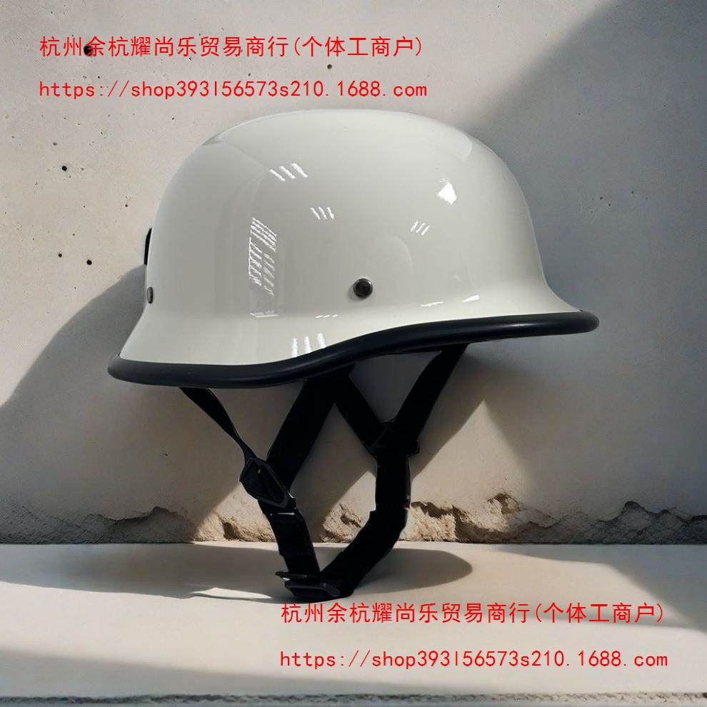Cruise helmet, 3C certified helmet, motorcycle helmet, cap-style helmet, motorcycle steel helmet, Red half helmet, retro soldier helmet
