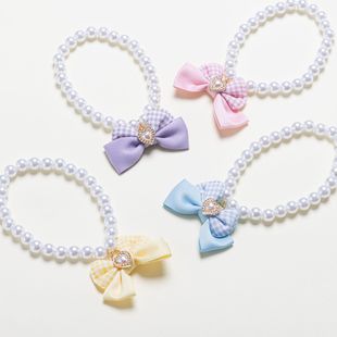 Cross-border Amazon ins style pet collar dog cat small dog bow necklace bow scarf collar