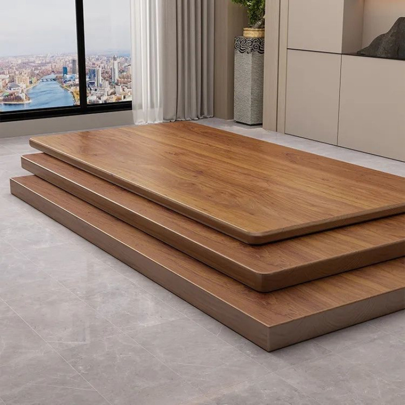 Pine solid wood board table panel bar counter dining table office computer desk bay window panel solid wood factory cross-border wholesale