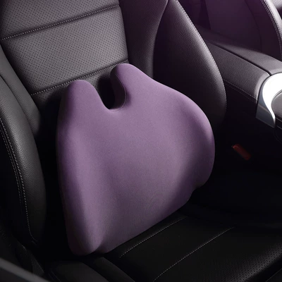Headrest Car Cushion Car Neck Support Pillow - waist-support-one-light-purple