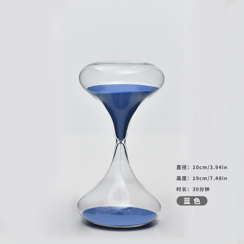 30 minutos reloj de arena de vidrio personalidad reloj de arena del hogar decoración de escritorio fábrica al por mayor image 8