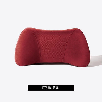 Waist support: Lumbar Support Tailbone Car Pillow - upgraded-model-car-lumbar-support-burgundy-perforated-model