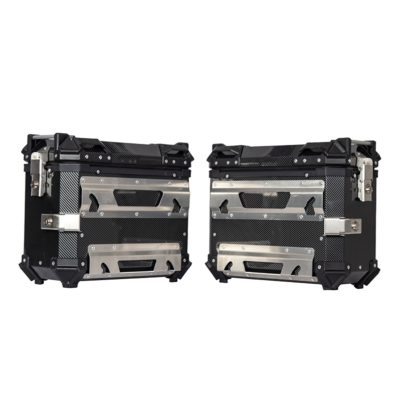 38L Water Transfer Printing Side Box Motorcycle Large Capacity Luggage Box Waterproof Side Hanging Box Motorcycle Accessories Side Tail Box