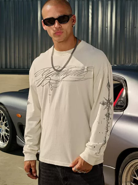 YOUNGLA American-style new autumn/spring long-sleeved athletic fitness top for men, suitable for running, training, and casual wear; also a base layer T-shirt