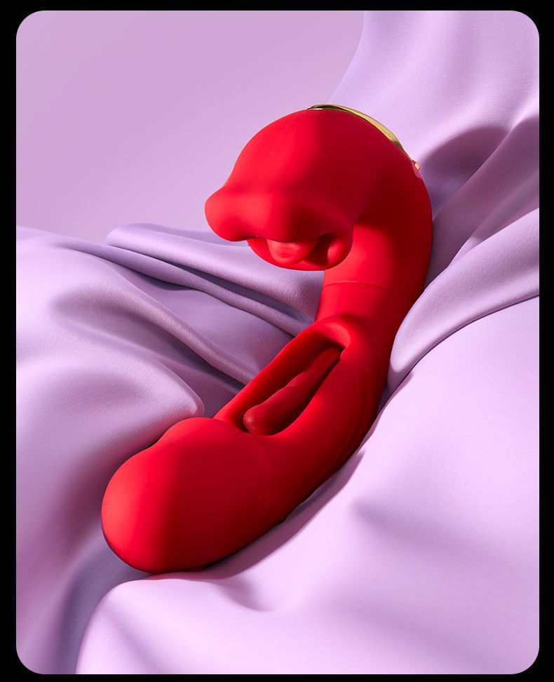 Wearable Vibrating Egg with Remote Control, Tongue-Style Tip, ABS Body, Red or Blue — detail image 22