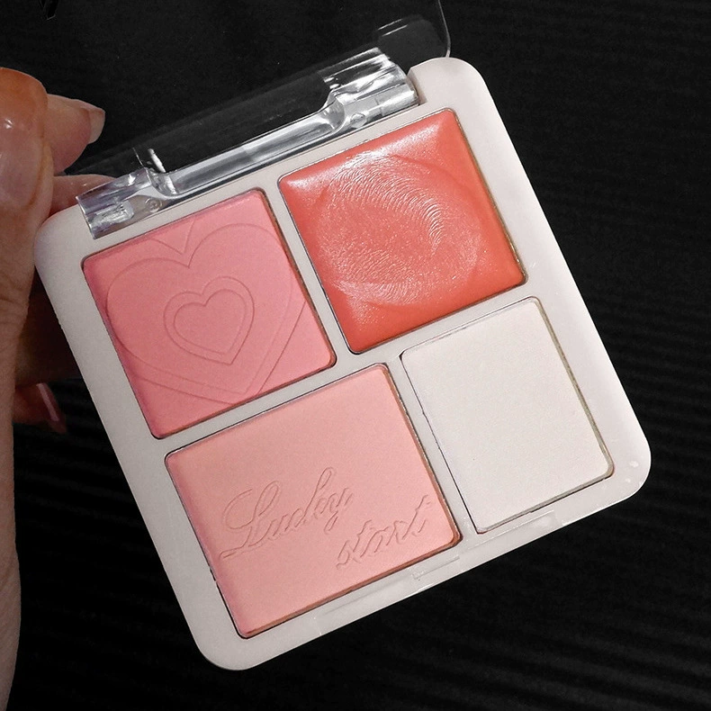 MGL Pure Desire Четырехцветные румяна Персиковый Розовый Атмосфера Молочный Абрикос Матовый Натуральный хороший цвет лица Осветление Подчеркивание Контуринг