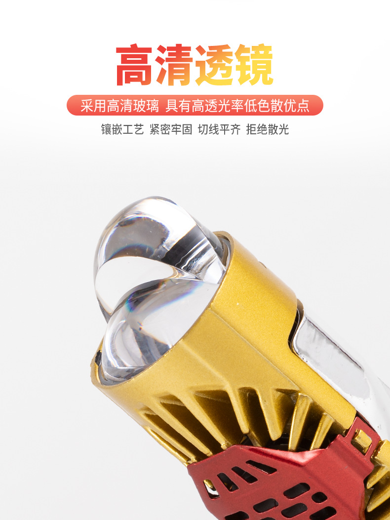 M01J car lens LED headlight lens bulb car motorcycle bulb