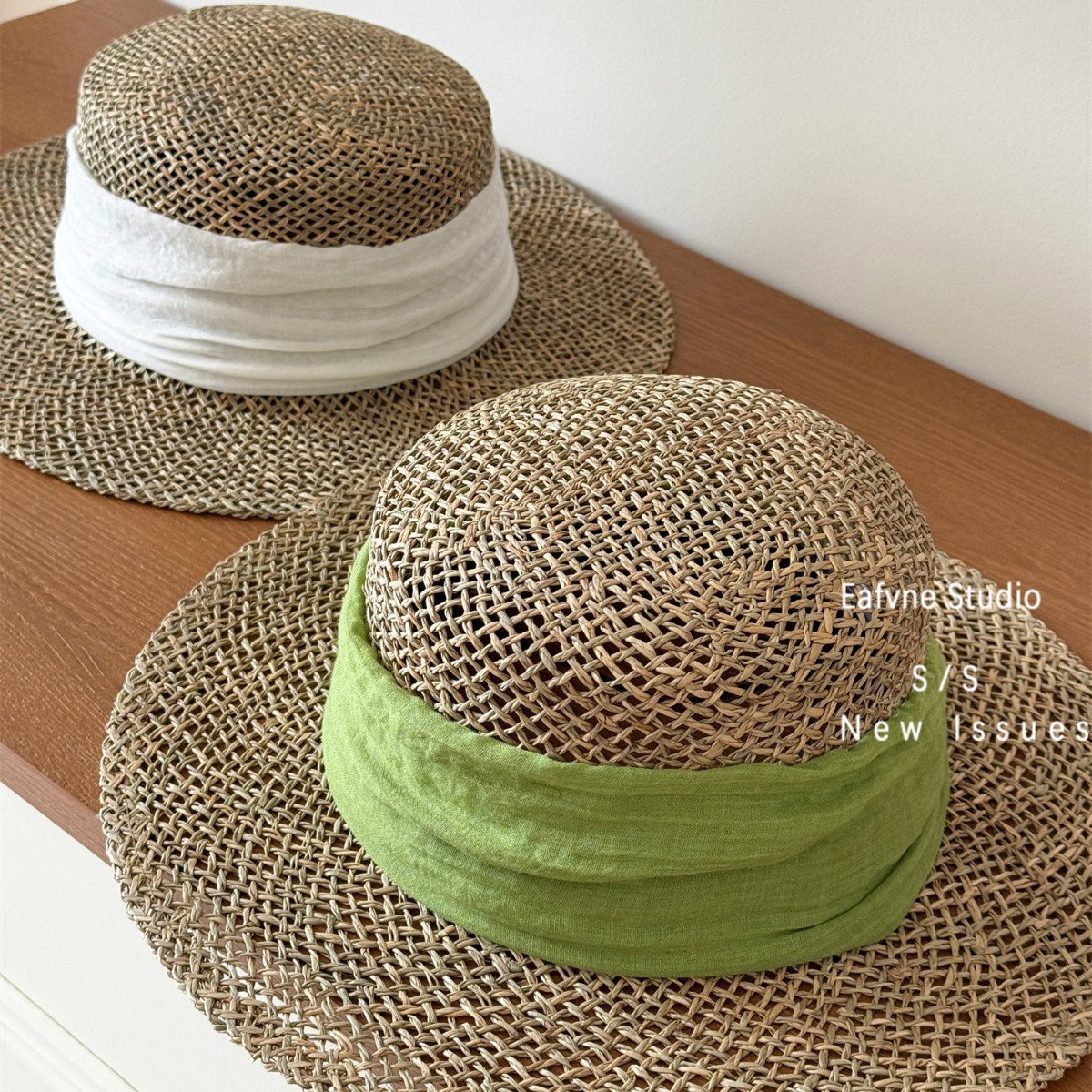 Yunnan Vacation Style Woven Straw Hat For Women - Flat Top Sun Hat For Beach Holidays - Thumbnail 3