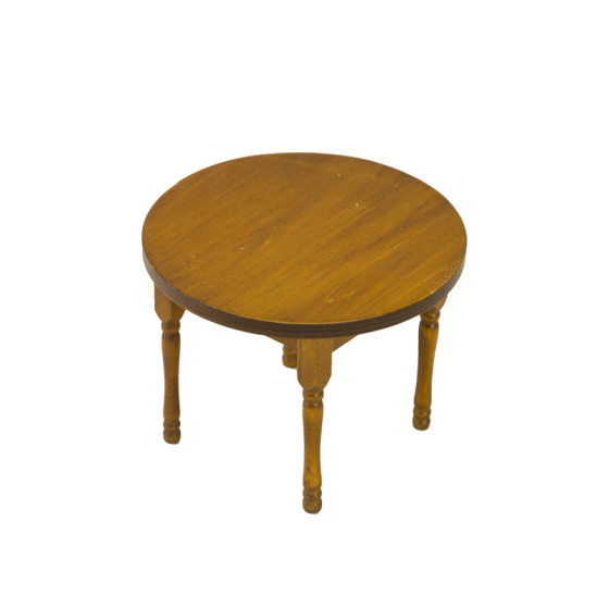 1:12Dollhouse doll house diy mini miniature food play scene model wooden round table set