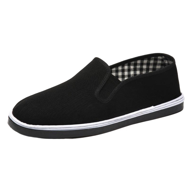 Wholesale Yellow-Soled Cloth Shoes, Traditional Beijing Cloth Shoes for Men, Tire-Soled Cloth Shoes, Black Cloth Shoes, Canvas Shoes, Cloth Shoes for Spring and Autumn