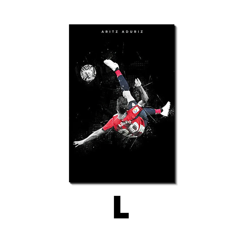 Estrella del fútbol Messi Decoración Pintura Carteles Copa del Mundo Deportistas Sala de estar Dormitorio Paredes Pintura en lienzo Jet