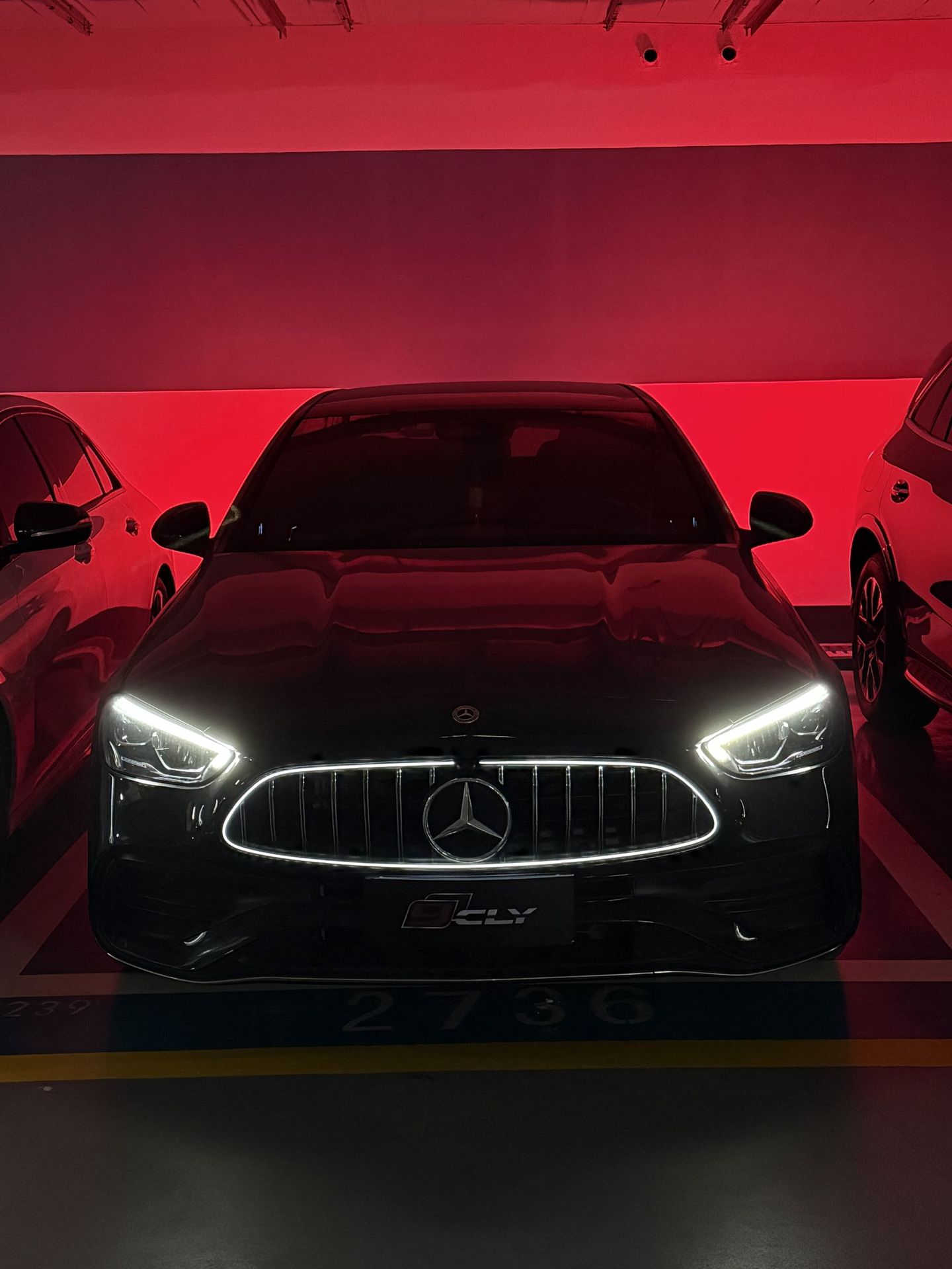 Suitable for Mercedes-Benz C-Class W206 C200L C260L C350El Modified Gt Luminous Grille Amg Grille