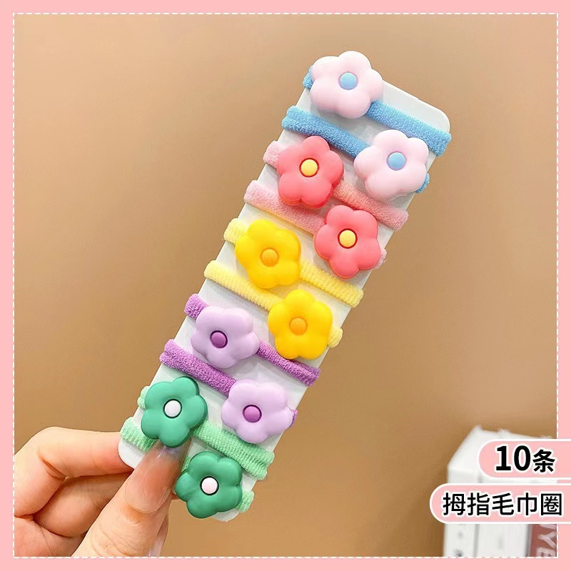 卡通头绳辫子发饰高弹力尼龙发圈发女宝宝橡皮筋头花儿童头饰|undefined