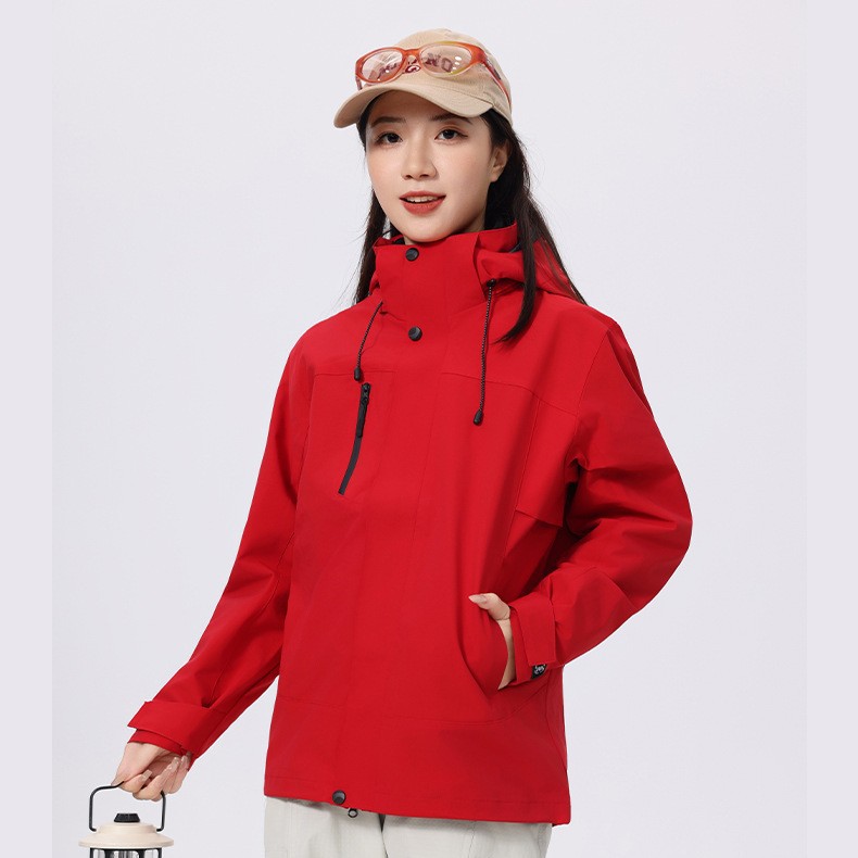 Autumn and Winter Three-In-One Detachable Jacket, Windproof and Waterproof, Men's and Women's Outdoor Hiking, Mountaineering and Camping Style Warm Jacket