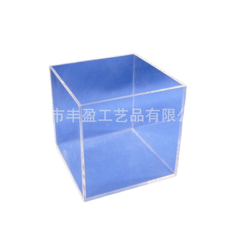 批量生产亚克力盒子 有机玻璃透明盒子 方形五面盒