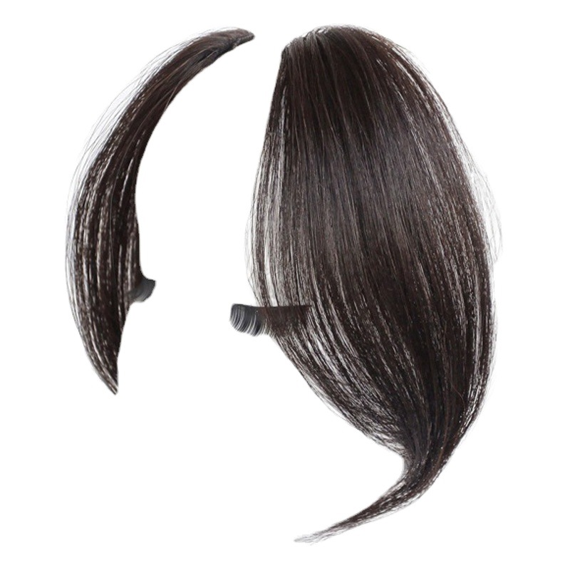 Do not pick face shape eight-character bangs wig piece Air bangs side face wig patch simulation hair eight-character bangs piece