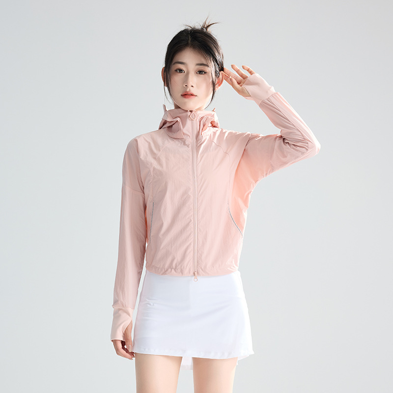Xiaomachi Girl's Same Style Summer Original Yarn Type Sun Protection Clothing Large Brim Cloak Jacket Ice Silk Anti-Uv Sun Protection Clothing for Women