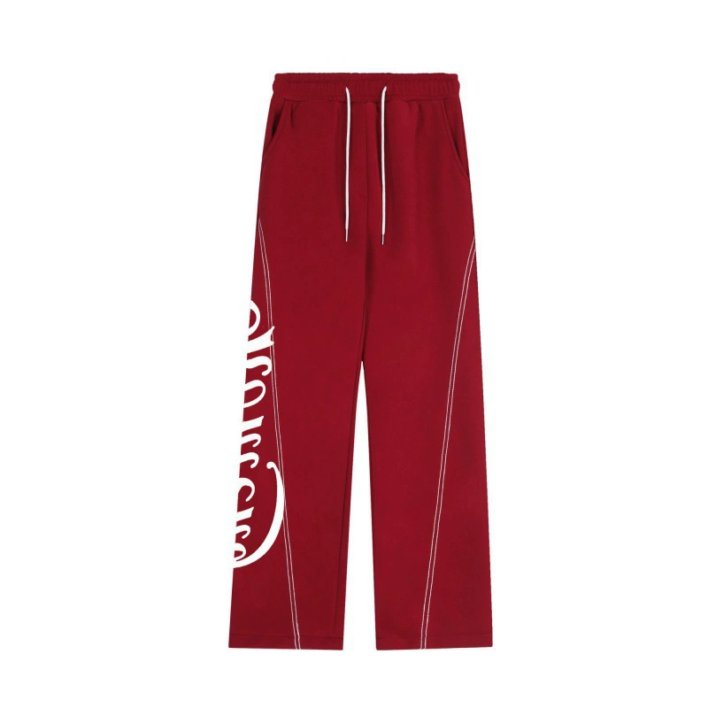 Ретро весенние прямые широкие брюки, плюс‑сайз (XL–6XL), американско-европейский стиль, с эластичным поясом