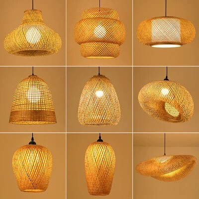Chinese Bamboo Chandelier Creative Lantern Hot Pot Restaurant Catering Hotel Tea House B&B Lamp Retro Personalized Bamboo Lamps