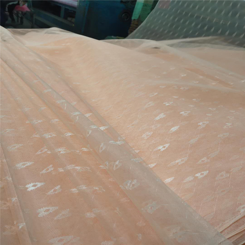 全涤经编蚊帐布 提花网眼布 30克5kg 每卷钻石网手感硬挺好裁剪
