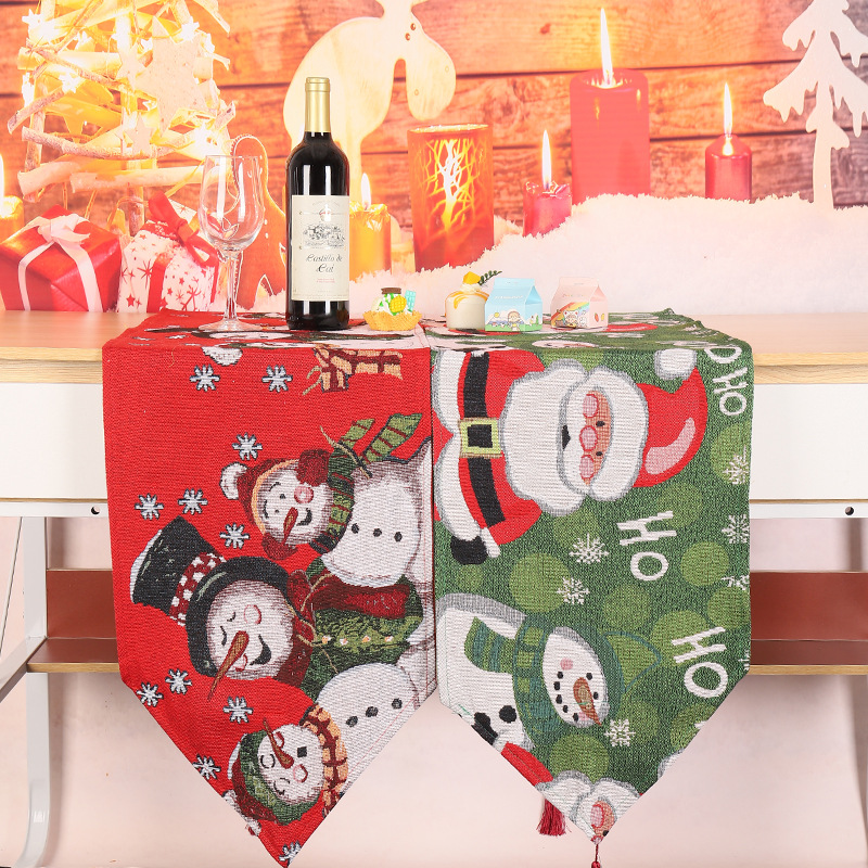 Christmas Fashion Elk Cloth Banquet Tablecloth display picture 3