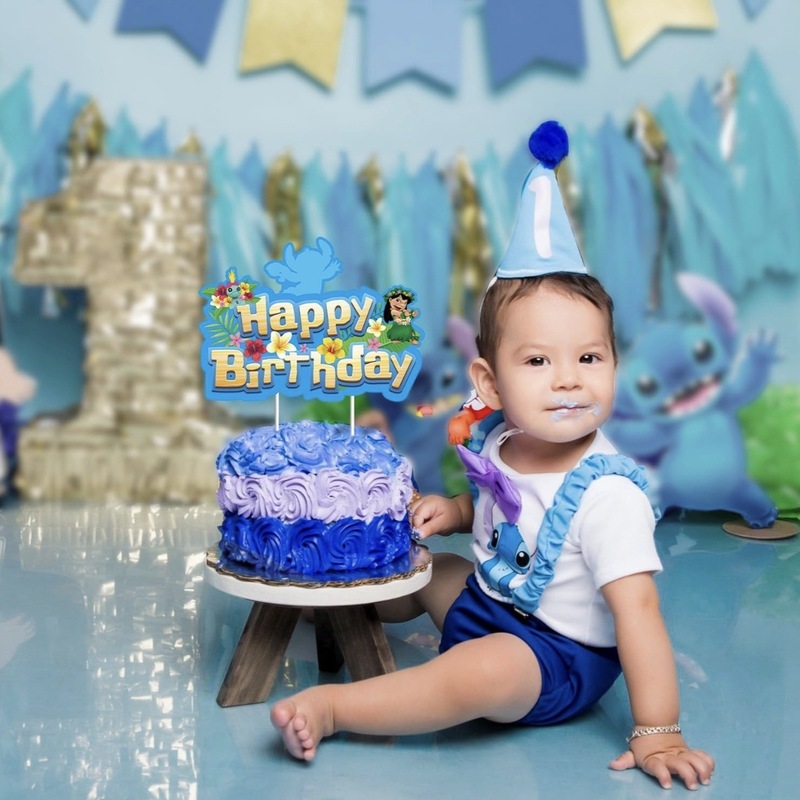 ステッチボーイ ブルーケーキインサート ステッチカード HAPPY BIRTHDAY ハッピーバースデーインサートフラグ|undefined