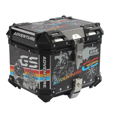45L 55L 65L Waterproof – Motorcycle trunk - 36l-chaserdecal-tail-boxblack