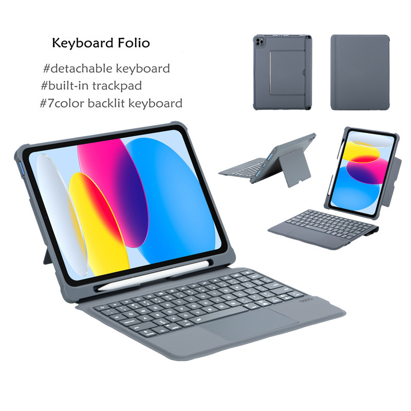 Suitable for iPad Keyboard Case Air/Pro Split Anti-Drop Luminous Touch Bluetooth Keyboard Case