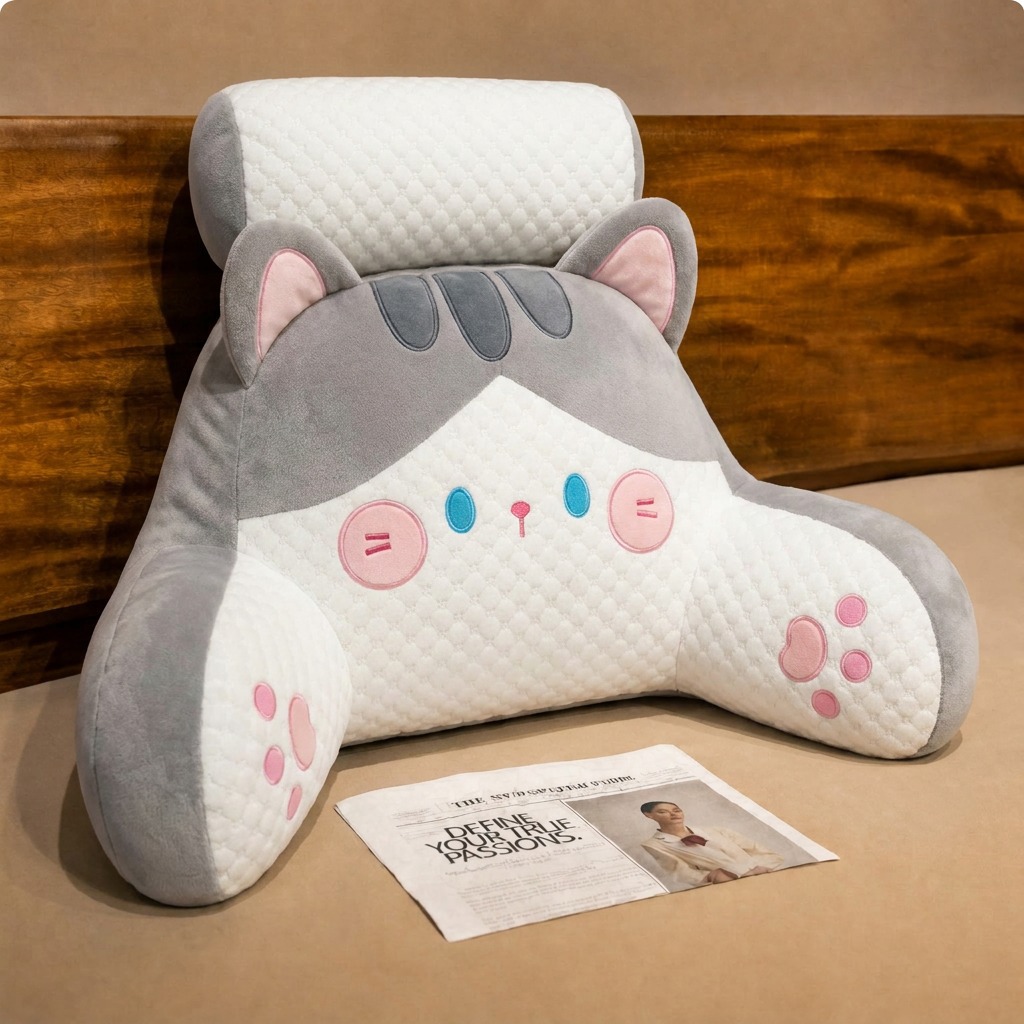 Almohada de cama al por mayor Ice Doudou Almohadilla de respaldo grande Cojín de cabecera Almohada de paquete suave Sofá para dormir
