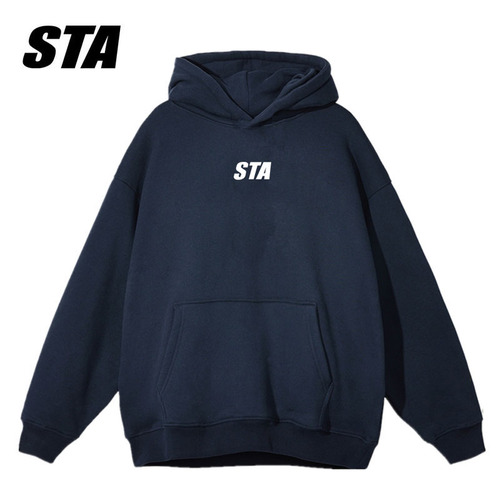 Bestselling STA Hooded Short-Sleeve Sweatshirt for Men and Women, Autumn and Winter, American Style Trend Brand Loose Jacket Hoodie