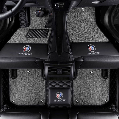 Modelə uyğun ayaqaltı, floor mats - yinglang10-14-years-double-layer-black-gray-silk-loop