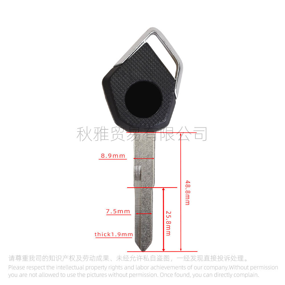 Suitable for motorcycle Kawasaki H2 H2R Z800 Z900 Z1000 ZX-6R ZX-10 key embryo/handle