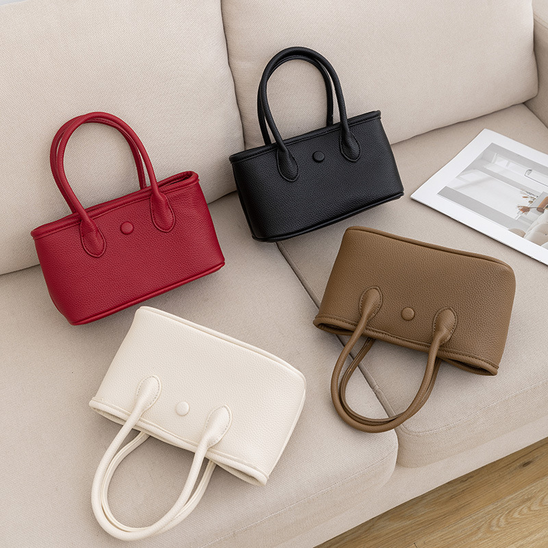 Bolso de canasta de verduras de alta gama Corea del nicho 2025 nuevo bolso de hombro coreano bolso de mensajero simple de moda