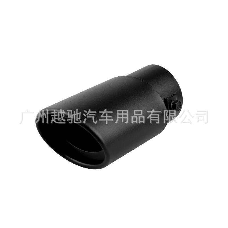 FUENTE fabricante Modificación del coche tubo de escape universal cola garganta 63 calibre esmerilado negro Acero inoxidable cola garganta modificación