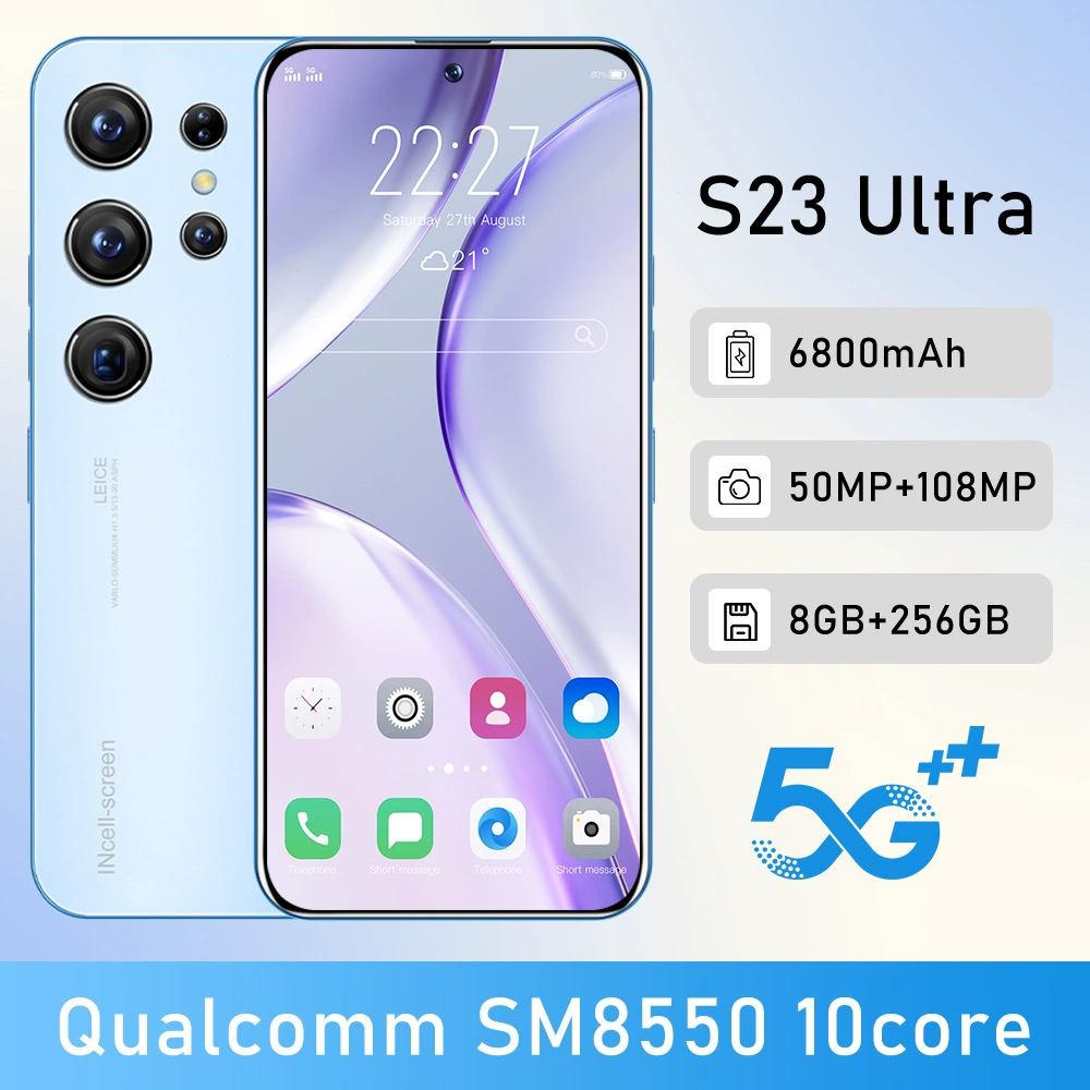 Мобильный телефон, S23, 4G, 6 дюймов, широкий экран, на заказ