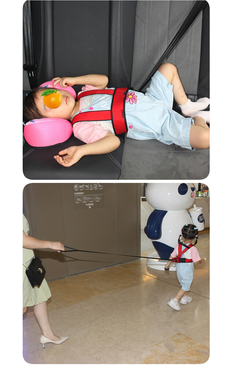 Universal Multifunctional Anti-Fall Harness for Car Seats, Car-Mounted Baby Carrier, Child Safety Fixing Belt, Protective Gear