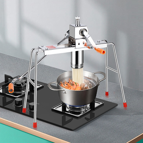 Hand-crank wheat noodle maker, home use wheat noodle press, Hege bed, stainless steel machine, noodle making machine, Henan-Heze machine