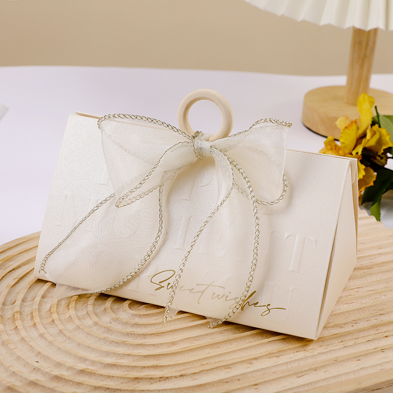 新款三角形伴手禮婚禮喜糖盒結婚高端創意手提禮盒