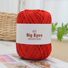 大眼睛欧根纱毛线团手工编织diy钩针帽子勾包包坐垫线硬挺材料包