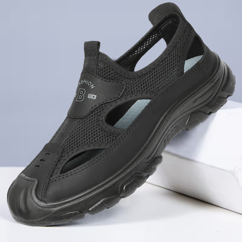 Sandalias de poliuretano para hombres nuevos zapatos huecos para hombres zapatos de tamaño grande zapatos casuales transfronterizos poco profundos zapatos transpirables 46